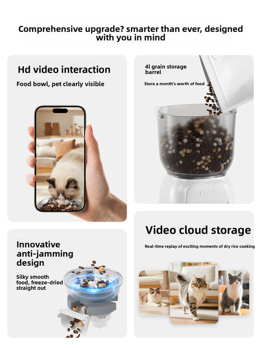 Automatic Pet Feeder with Timer and WiFi Control