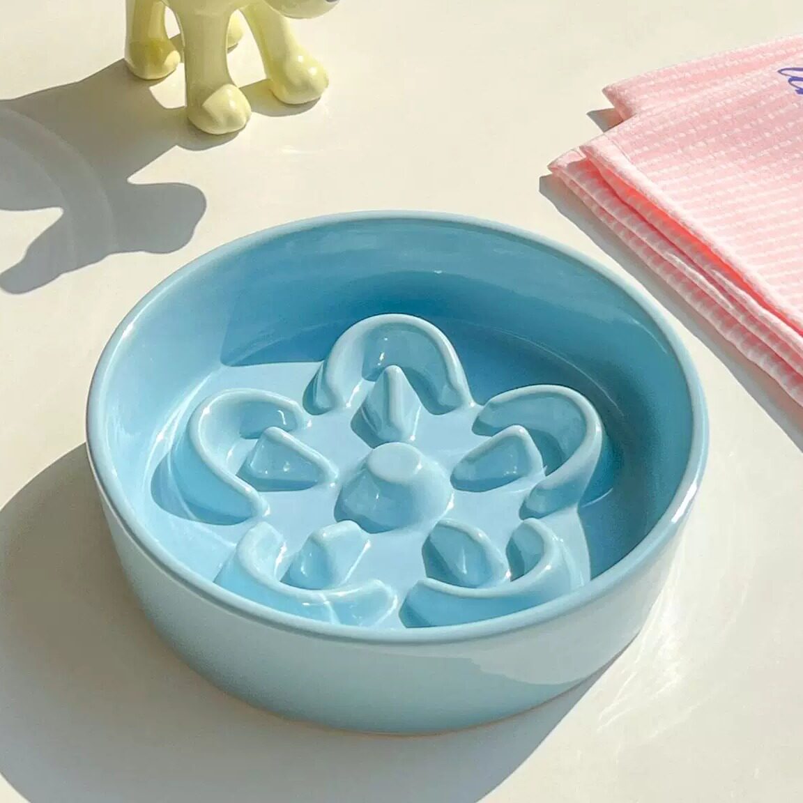 Ceramic Slow Feeder Pet Bowl