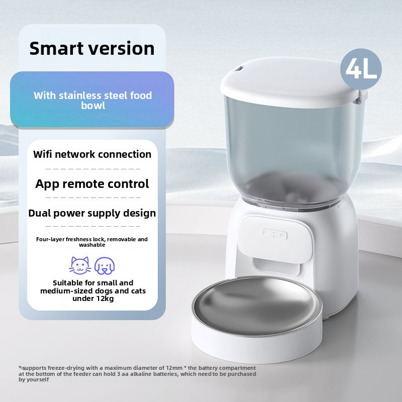 Automatic Pet Feeder with Timer and WiFi Control