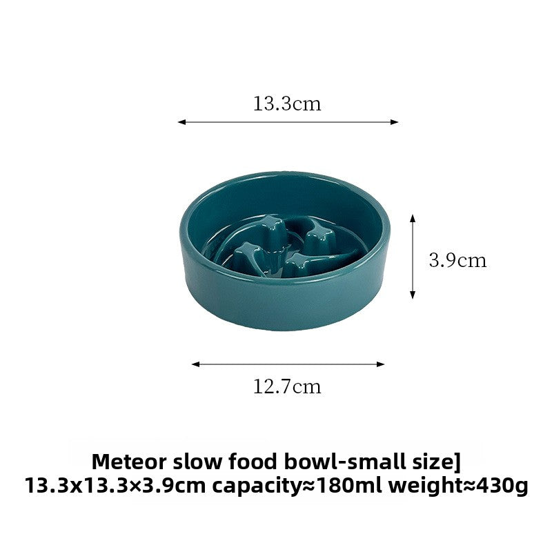 Slow-Eating Ceramic Pet Bowl