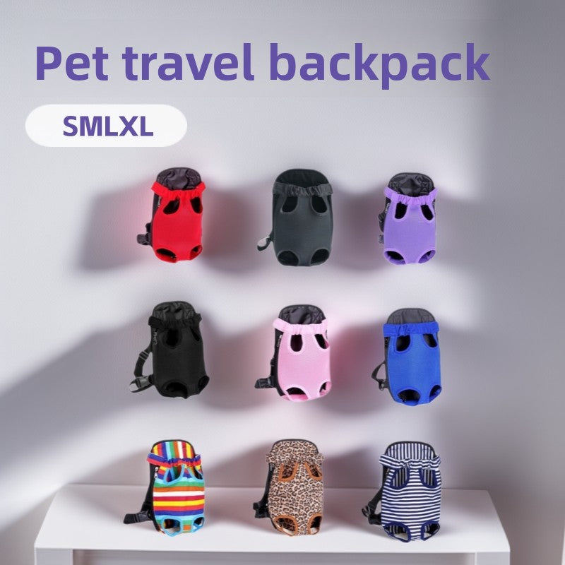 Pet Travel Backpack with Chest Front Bag