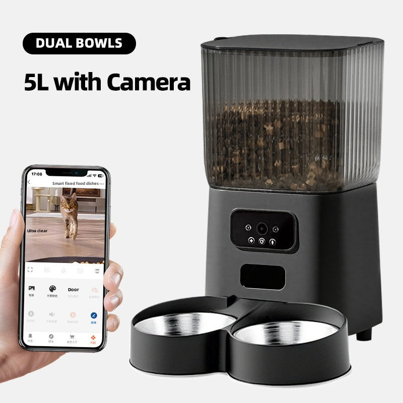 Automatic Pet Feeder with Camera WiFi Food Dispenser