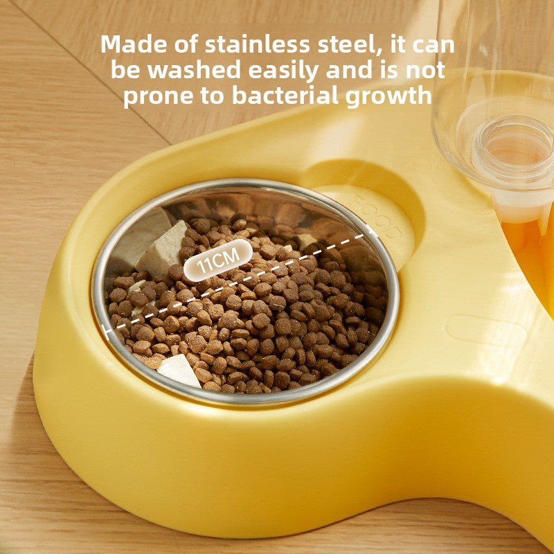 New food integrated two-in-one cat bowl