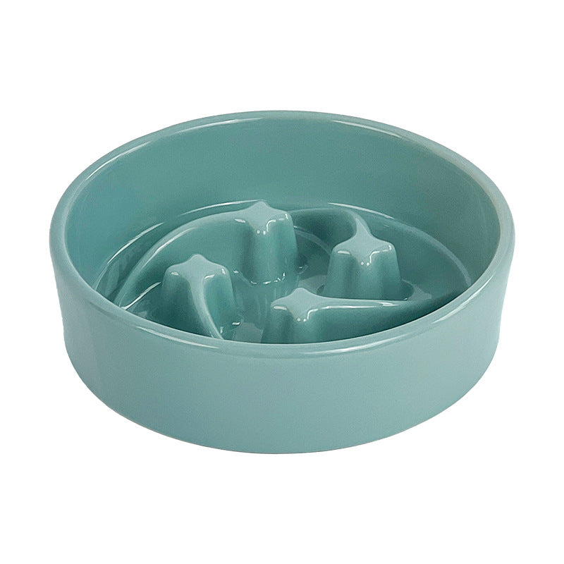 Slow-Eating Ceramic Pet Bowl
