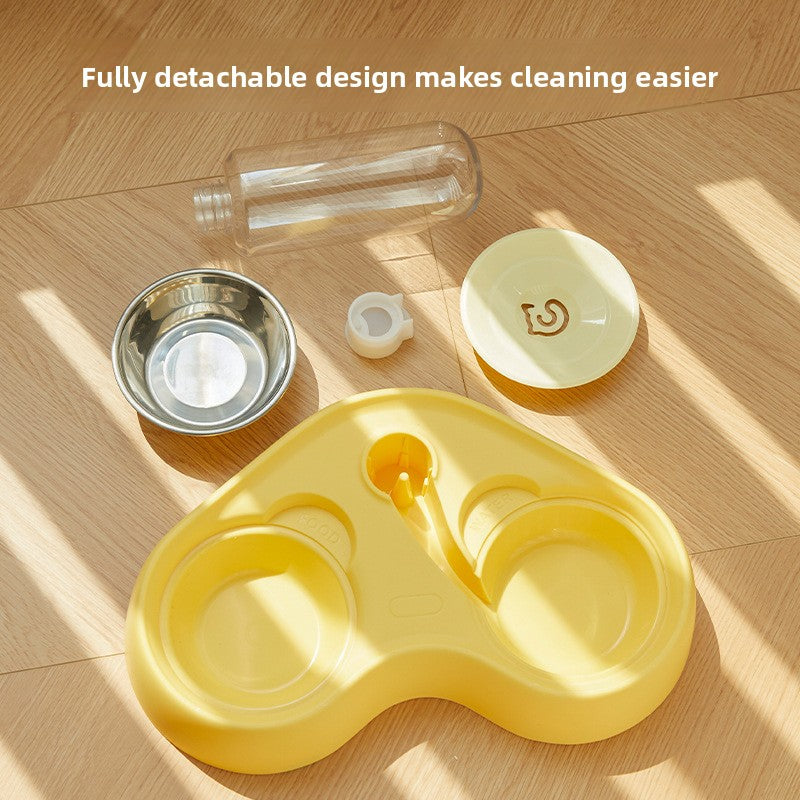 New food integrated two-in-one cat bowl