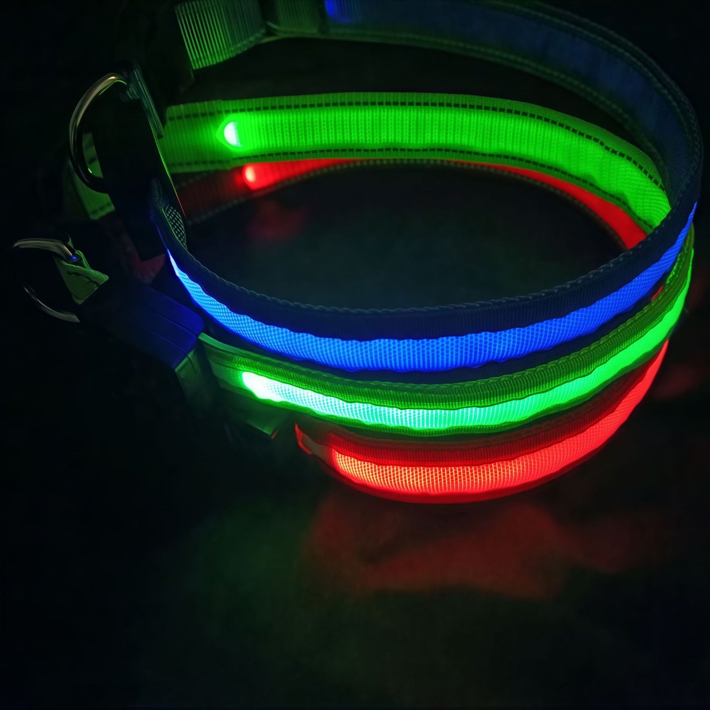 Glowing dog collar