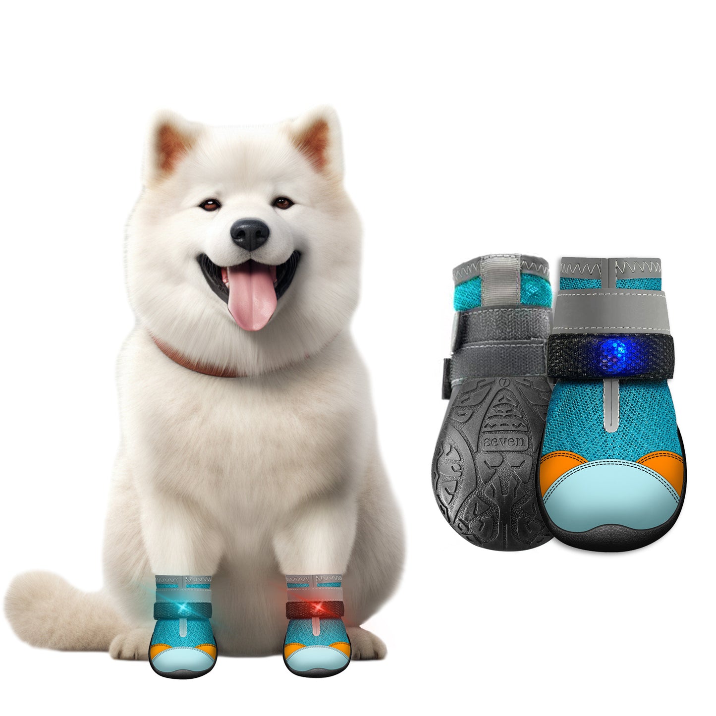 Glowing Breathable Dog Shoes