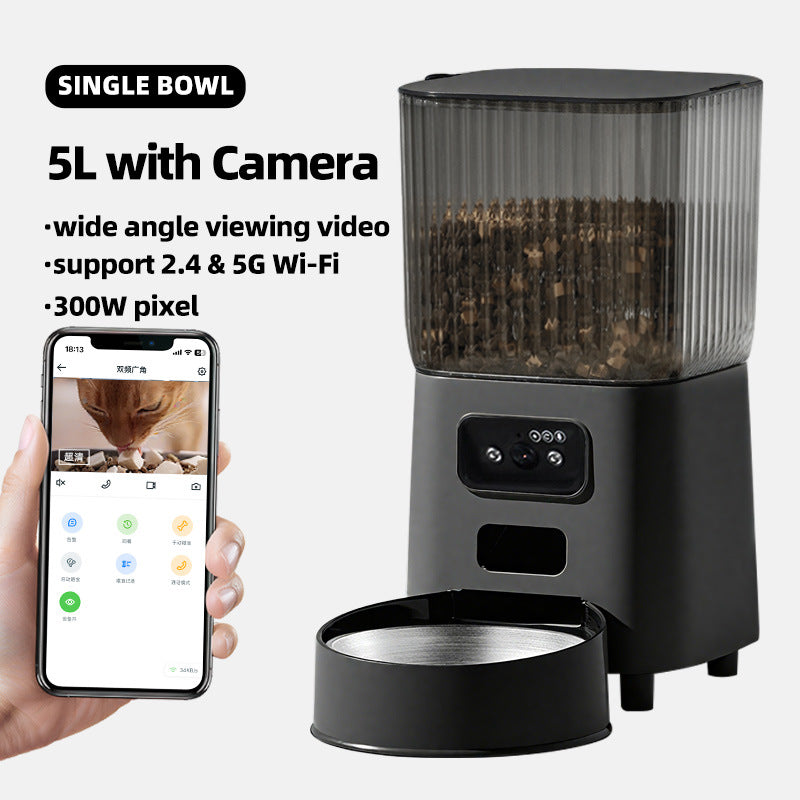 Automatic Pet Feeder with Camera WiFi Food Dispenser