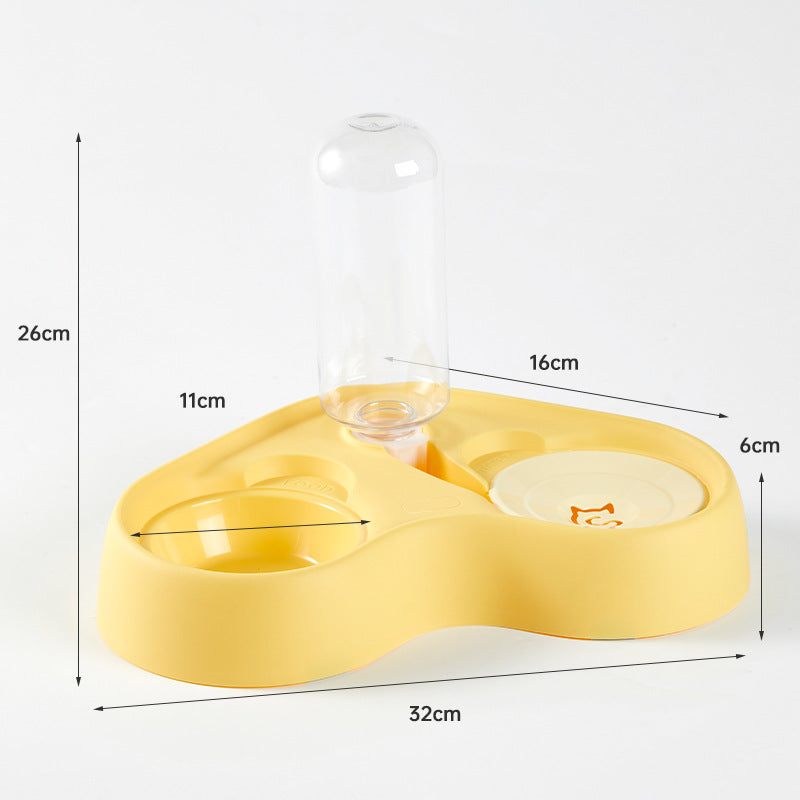 New food integrated two-in-one cat bowl