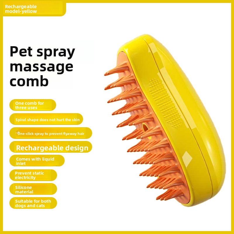 Electric Pet Spray Massage Comb