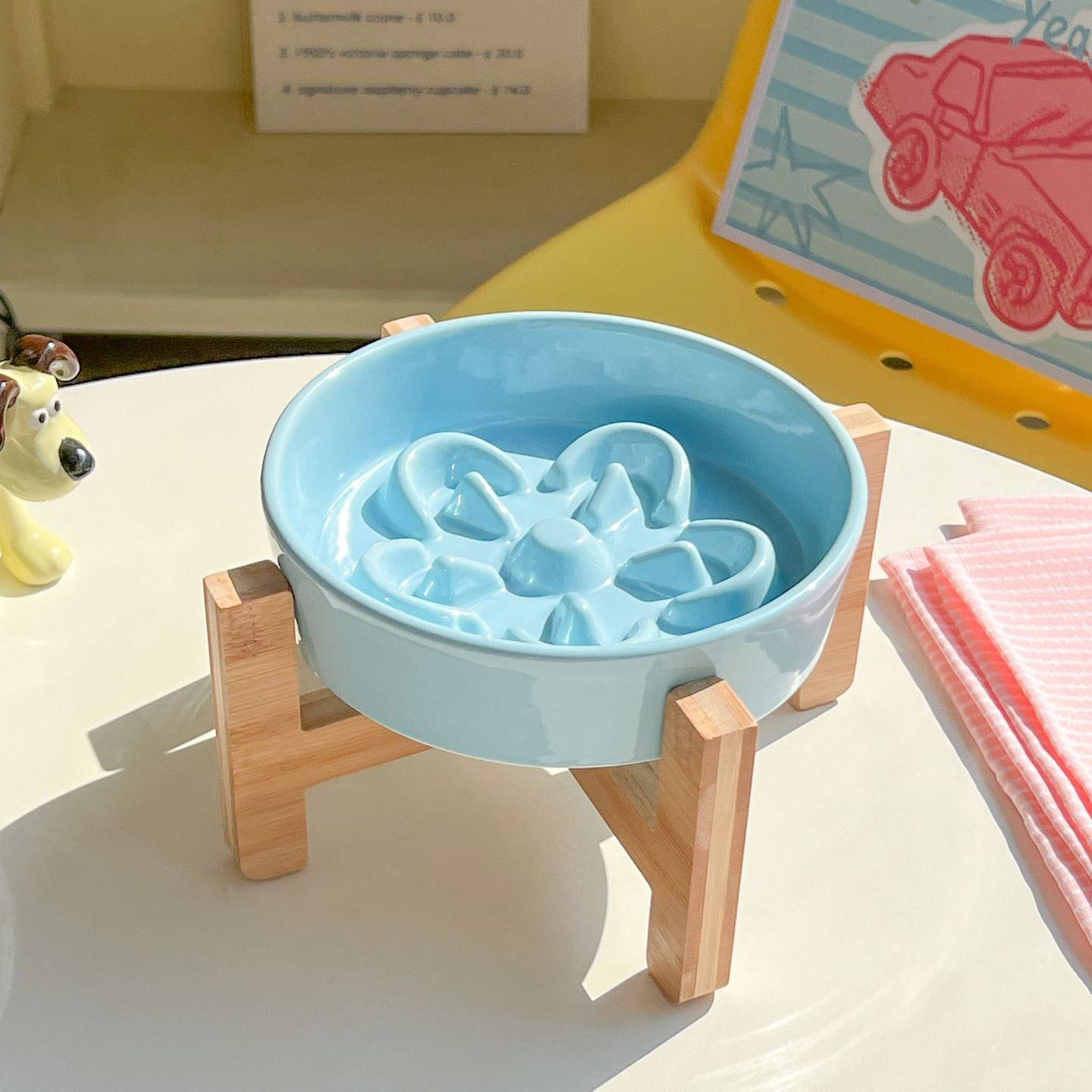 Ceramic Slow Feeder Pet Bowl