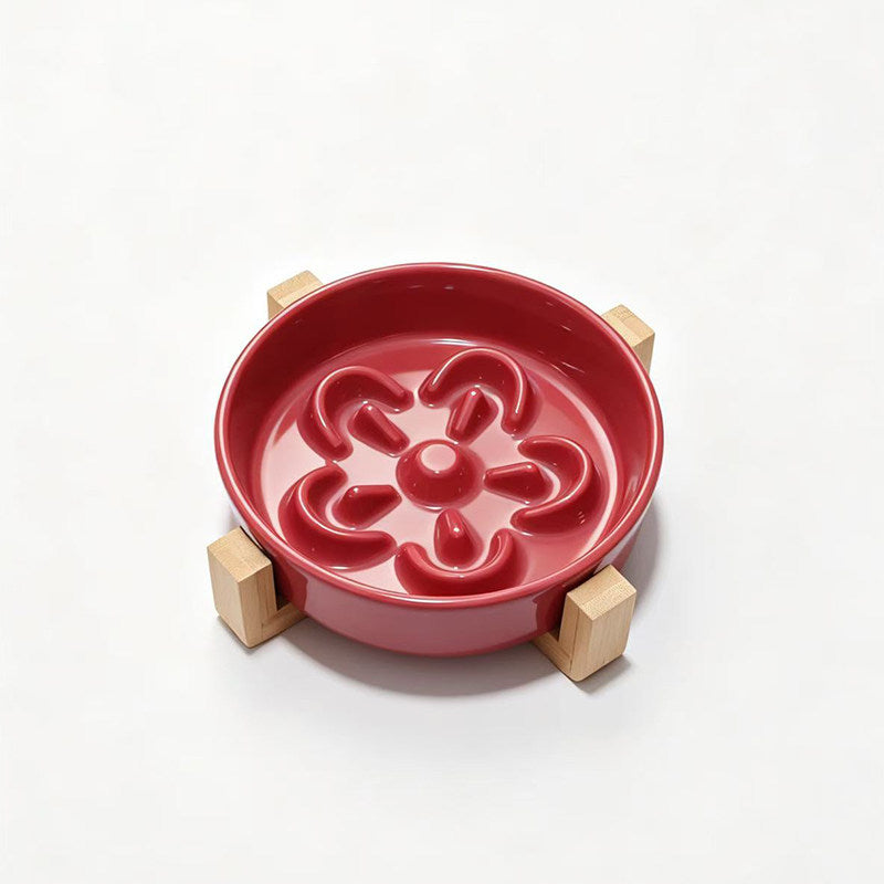 Ceramic Slow Feeder Pet Bowl
