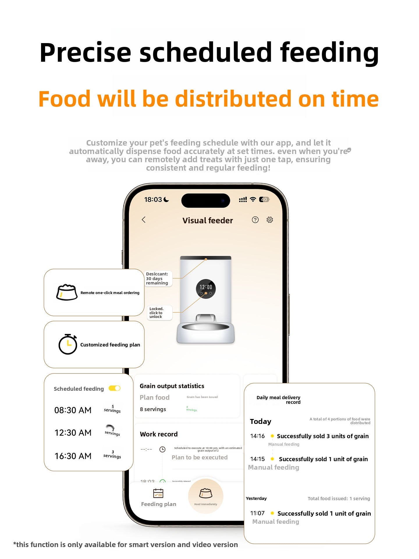Automatic Pet Feeder with Timer and WiFi Control