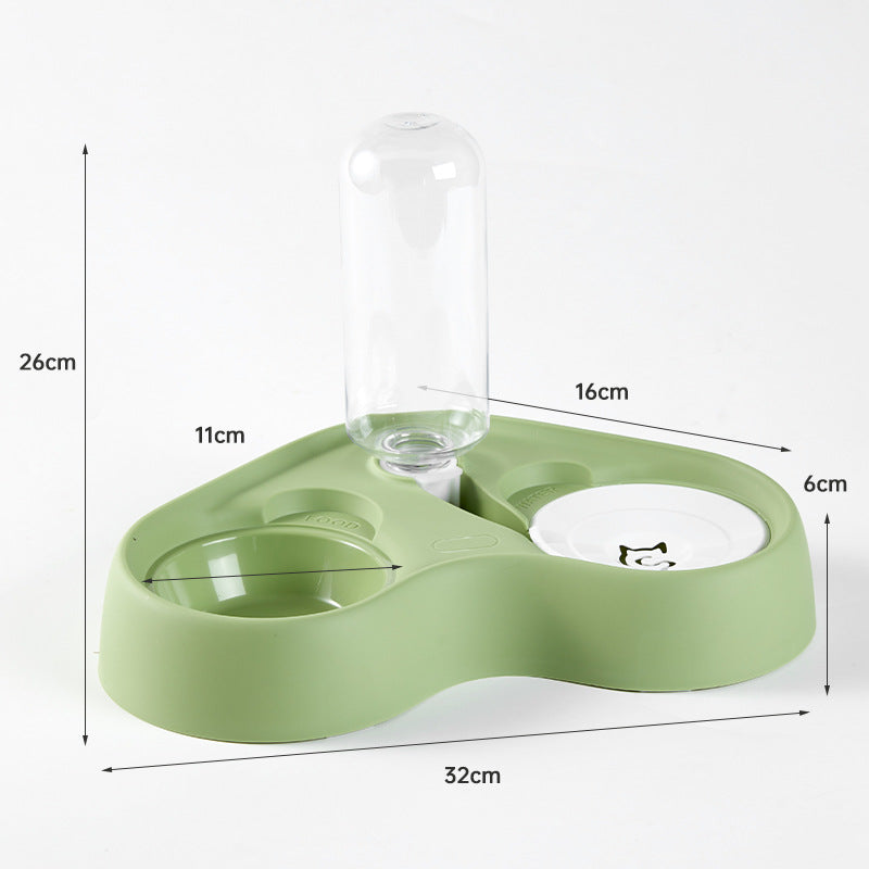 New food integrated two-in-one cat bowl