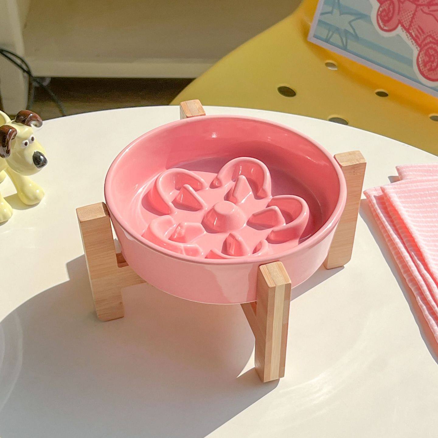 Ceramic Slow Feeder Pet Bowl
