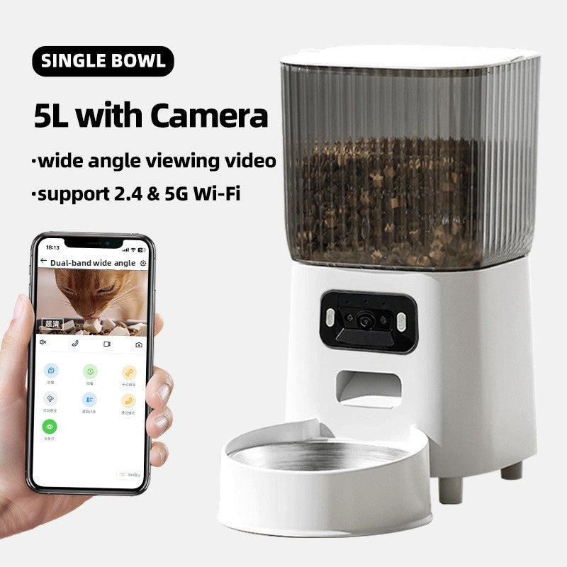 Automatic Pet Feeder with Camera WiFi Food Dispenser