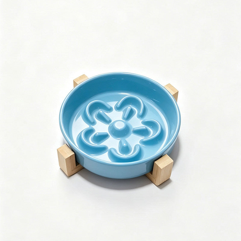 Ceramic Slow Feeder Pet Bowl